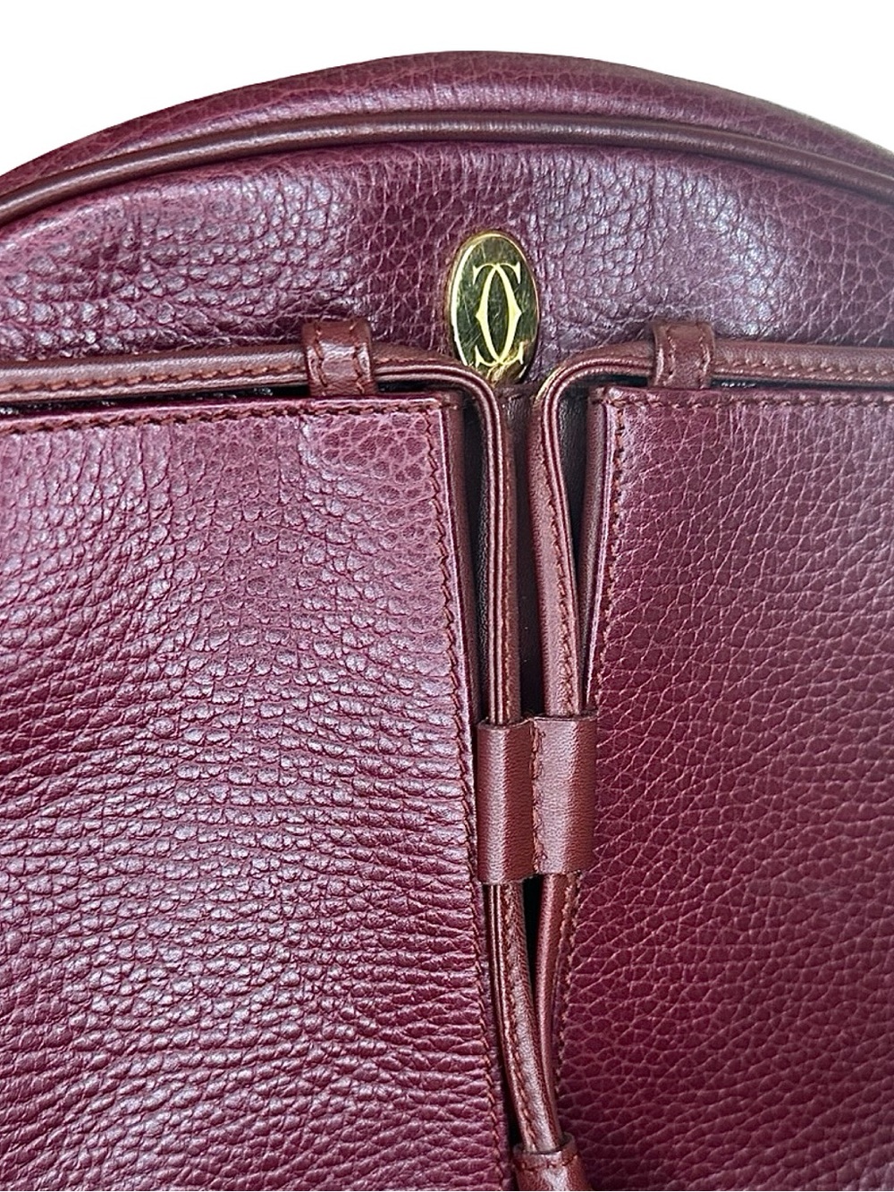 1980’s Must de Cartier Pebbled Leather Crossbody bag - Vintage French Luxury - Picture 8 of 14
